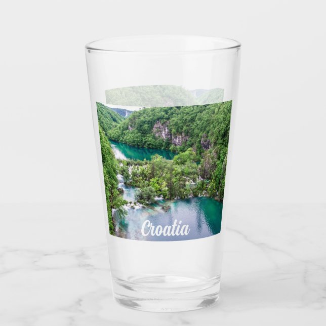 Copo De Pint Cascata em cascata no Parque dos Lagos de Plitvice (Frente)