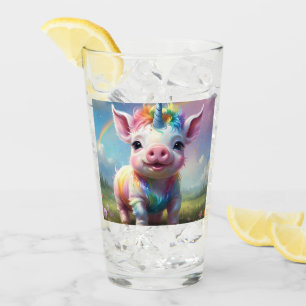 Copo De Pint "Cascos Mágicos: O Rainbow Unicorn Pig"