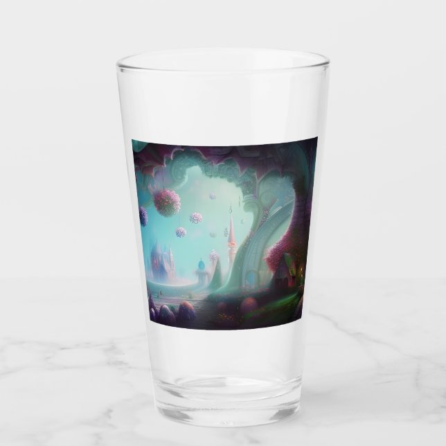 Copo De Pint Castelo de Fada nas Florestas Encantadas (Frente)