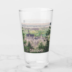 Copo De Pint Castelo Neuschwanstein retrô na Alemanha