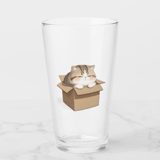 Copo De Pint Cat In the box (Frente)