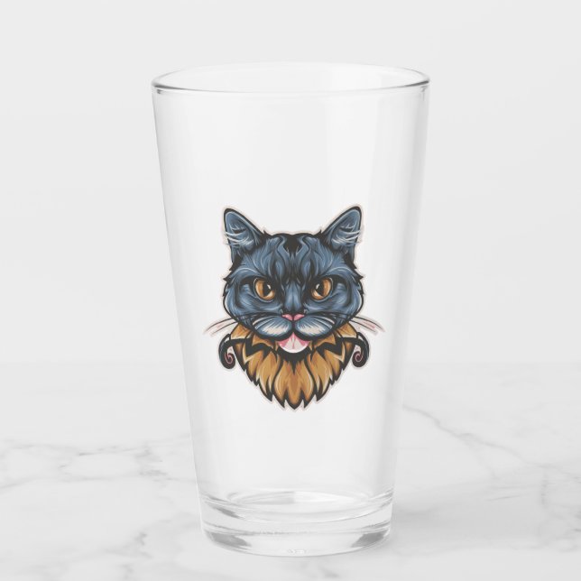Copo De Pint Cat Mustache (Frente)