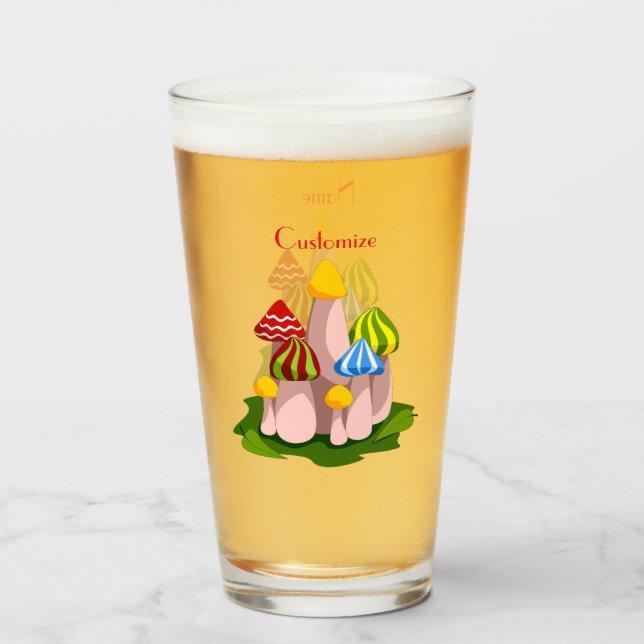 Copo De Pint Catedral Magia de Cogumelos Thunder_Cove (Frente (Preenchido))