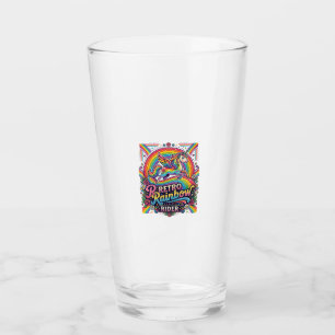 Copo De Pint Cavaleiro Unicórnio Arco-íris Retro