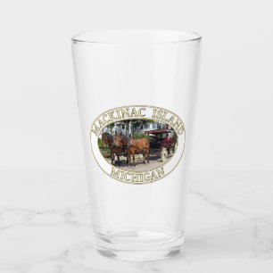 Copo De Pint Cavalo e Carruagem na Ilha Mackinac, Michigan