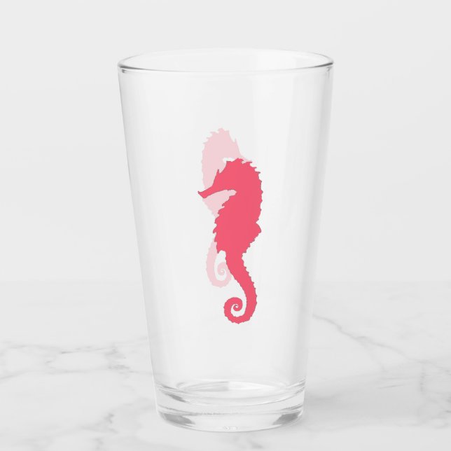 Copo De Pint Cavalo-Marinho Rosa (Frente)