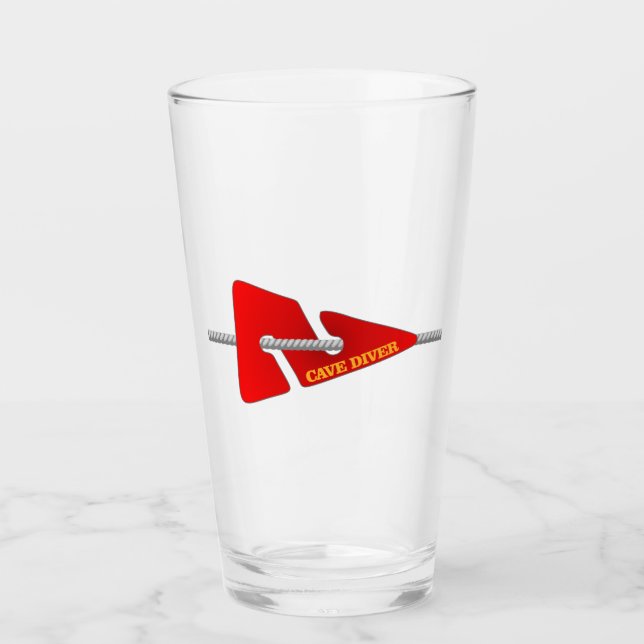 Copo De Pint Cave Diver (Marcador de Linha) (Frente)