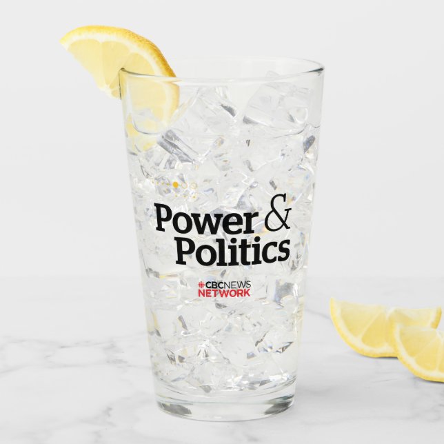 Copo De Pint CBC Power & Politics Glass Tumbler (Gelo frontal)