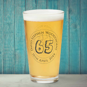 Copo De Pint Celebração comemorativa de aniversário personaliza