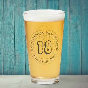 Copo De Pint Celebração comemorativa de aniversário personaliza