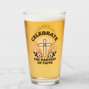 Copo De Pint Celebração da Faith Harvest - Arte Inspiradora