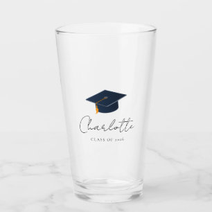 Copo De Pint Celebração de Graduação Tipográfica Simples