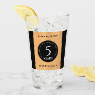 Copo De Pint Celebração do Aniversário de Casamento de Madei