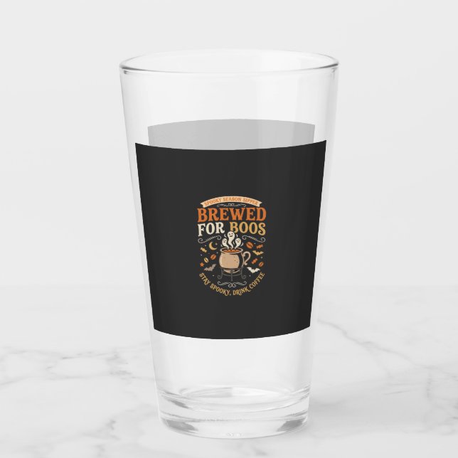 Copo De Pint Celebração do Café Fantasma de Halloween (Frente)