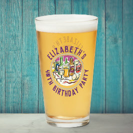 Copo De Pint Celebração do Vidro aniversário de 40 anos de Idad