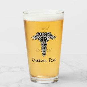 Copo De Pint Celtic Knot Caduceus