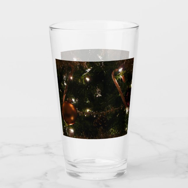Copo De Pint Cena de Férias da Árvore de Natal III (Frente)