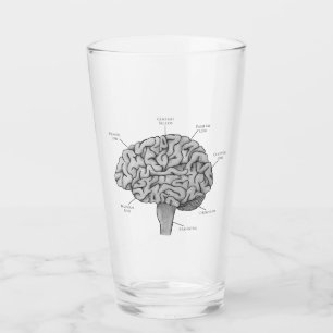 Copo De Pint Cérebro Científico