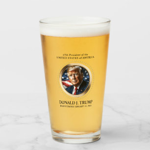 Copo De Pint Cerveja Coletiva de Dia de Inauguração de Trump