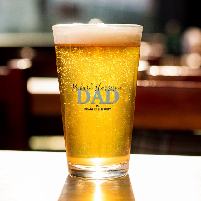 Copo De Pint Cerveja com Foto Moderna Personalizada  (Criador carregado)