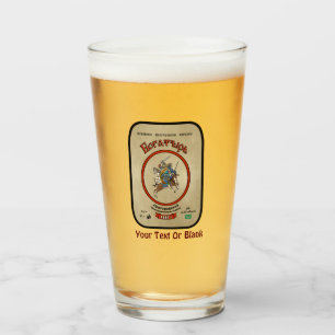 Copo De Pint Cerveja de Bogatyr do russo