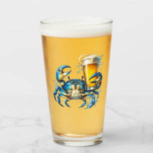 Copo De Pint Cerveja De Caranguejo Azul