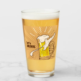 Copo De Pint Cerveja Desenhada À Mão
