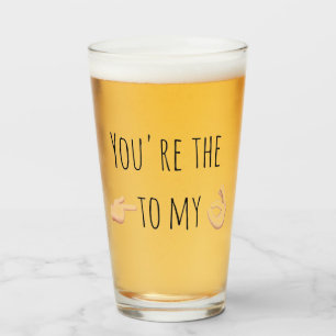 Copo De Pint cerveja engraçada do aniversário dos namorados do