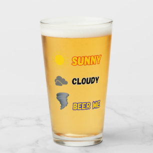 Copo De Pint Cerveja Ensolarada Nublada Tempo Para Mim