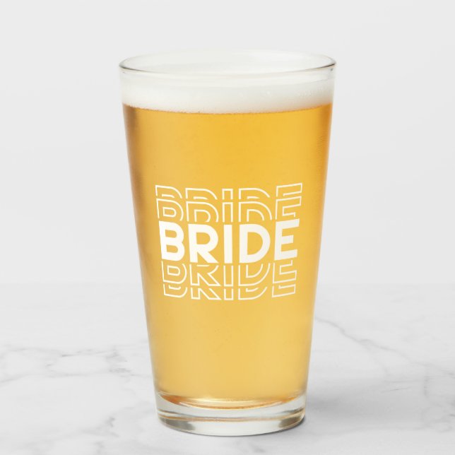 Copo De Pint Cerveja Noiva (Frente (Preenchido))