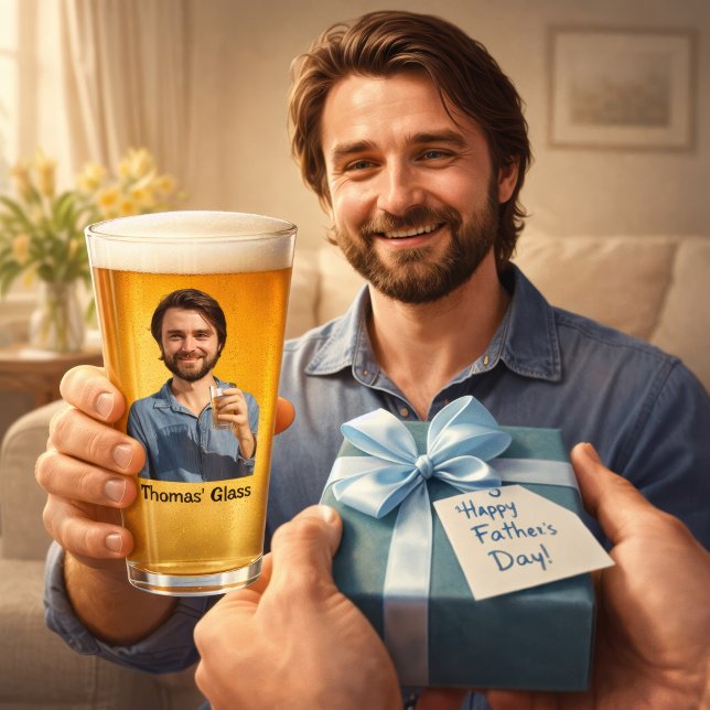 Copo De Pint Cerveja Personalizada (Fathers Day glass)
