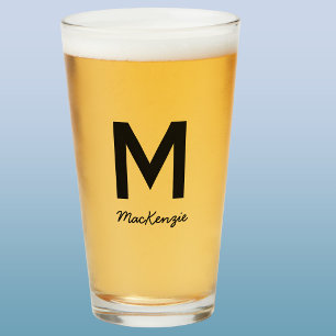 Copo De Pint Cerveja Simples Nome Monograma