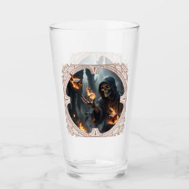 Copo De Pint Chamas Góticas, a guardiã dos dados queimados.