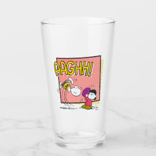 Copo De Pint Charlie Brown e Lucy Football Comic Graphic