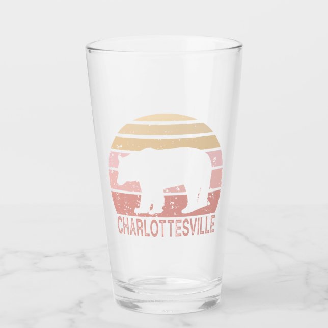 Copo De Pint Charlottesville Virginia Retro Bear (Frente)