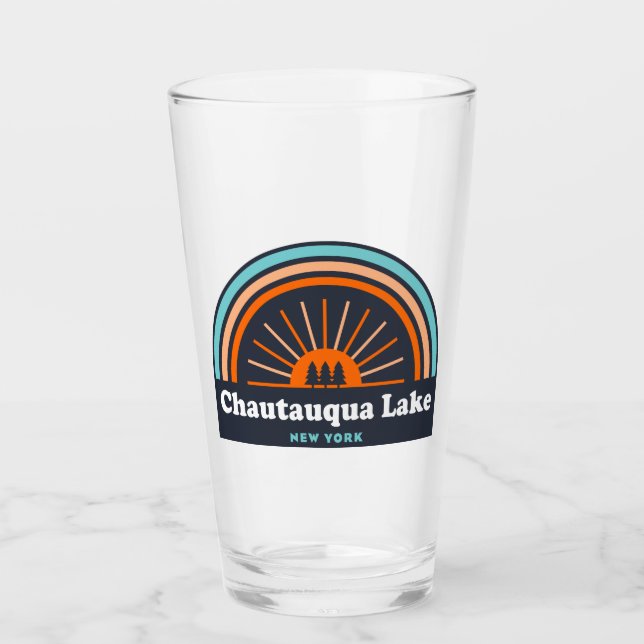 Copo De Pint Chautauqua Lake New York Rainbow (Frente)
