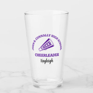 Copo De Pint Cheerleader Personalizada do Ensino Médio Roxo