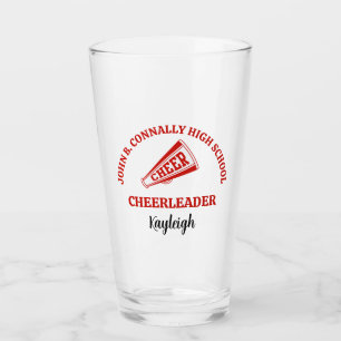 Copo De Pint Cheerleader Personalizado do Ensino Médio Vermelho