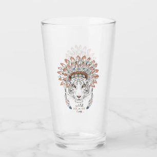 Copo De Pint Chefe indiano do nativo americano do tigre