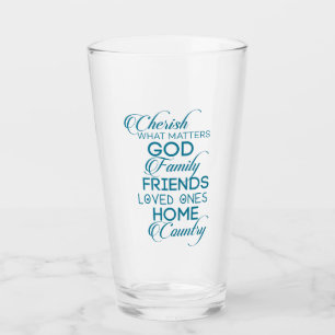 Copo De Pint Cherish O Que Importa Teal