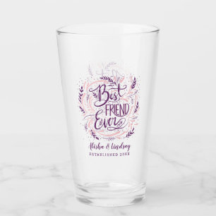 Copo De Pint Chic Hand - Letra Melhor Amigo Já Personalizado
