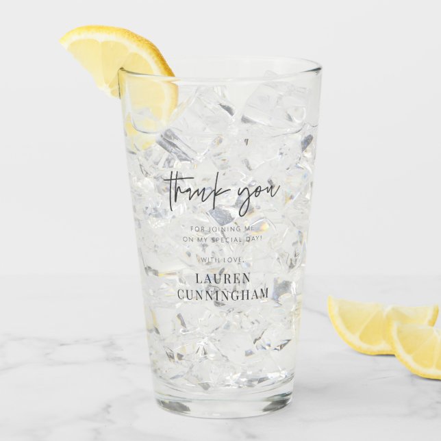 Copo De Pint Chic Moderno Simples Obrigado (Gelo frontal)