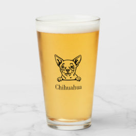 Copo De Pint Chihuahua Glass Tumbler
