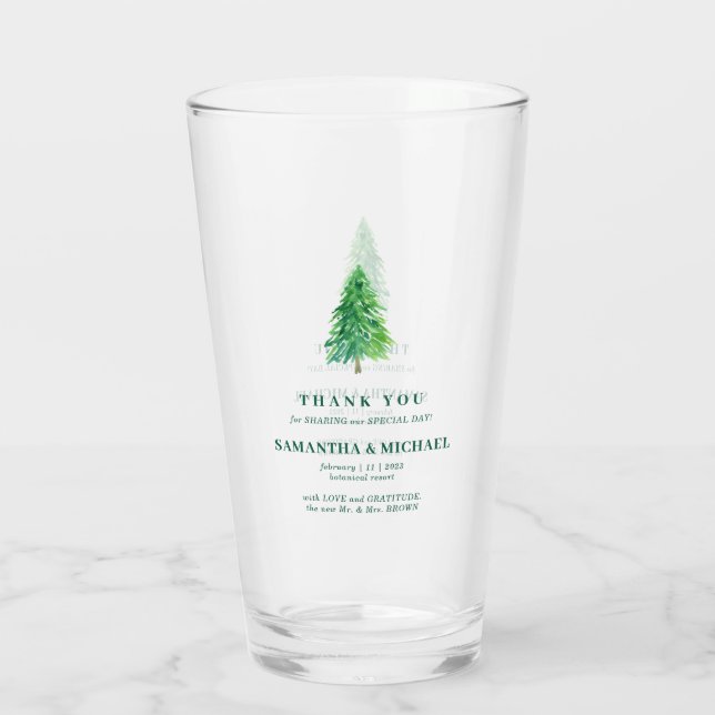 Copo De Pint Christmas Forest Tree | Modern Simple Wedding (Verso)