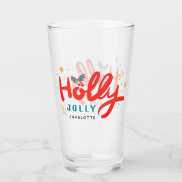 Copo De Pint Christmas Holly Jolly Fun Winter Personalization N