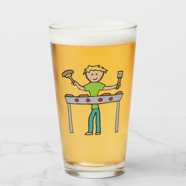 Copo De Pint Churrasco Barbecue Grillmaster (Frente (Preenchido))