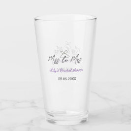 Copo De Pint Chuva de presentes de Miss para Mrs adicionar nome