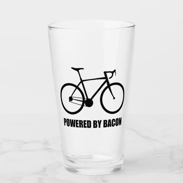 Copo De Pint Ciclismo De Bacon (Frente)