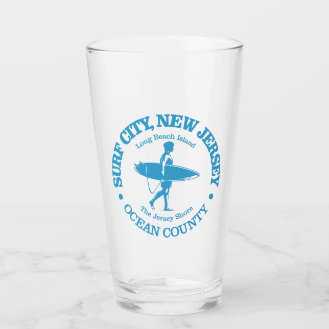 Copo De Pint Cidade do surf (surfista) (Frente)