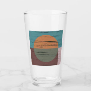 Copo De Pint Círculo Laranja E Verde